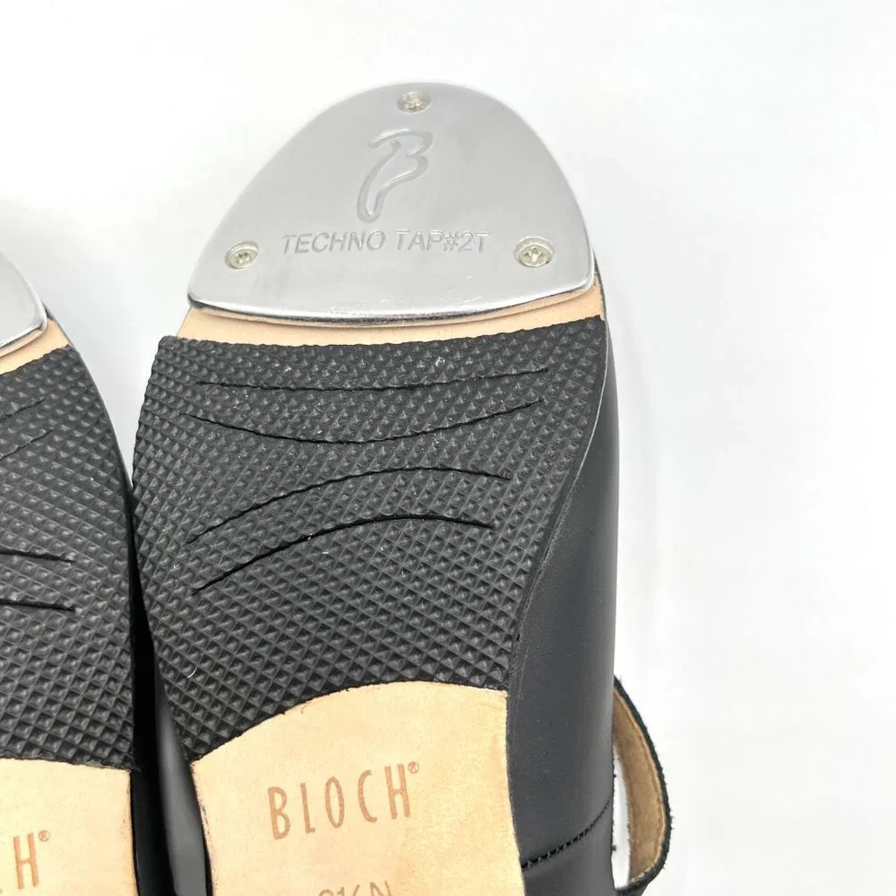 6.5N 6.5 NARROW WIDTH Bloch S0302L Tap On‎ Black Leather Mary Jane Dance Shoes